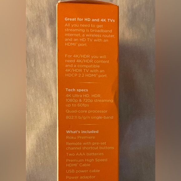 Roku Premium Streaming device w HDMI cable - Picture 5 of 6
